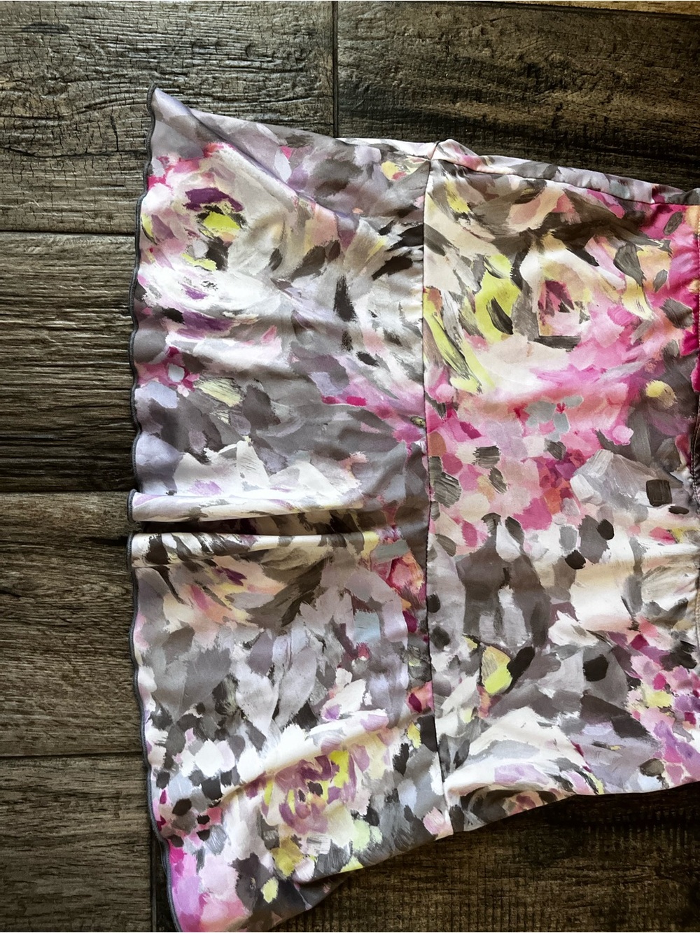 Denise Cronwall White Floral Print Athletic Tennis Skort Size S